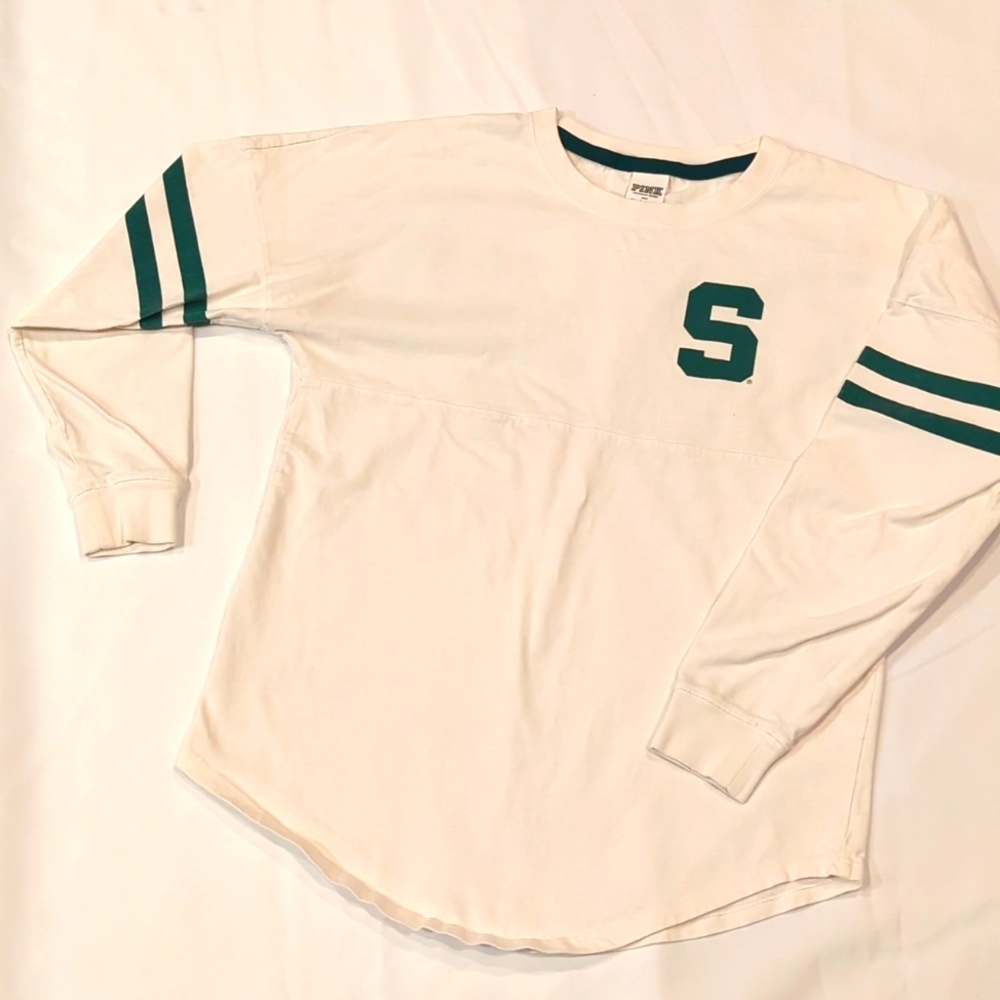 Women's S Victoria Secret Pink Spartans Long Sleeve T